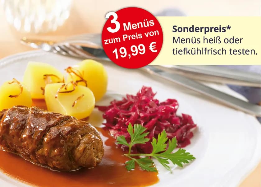 Schnupperangebot Essen auf Rädern in Gießen