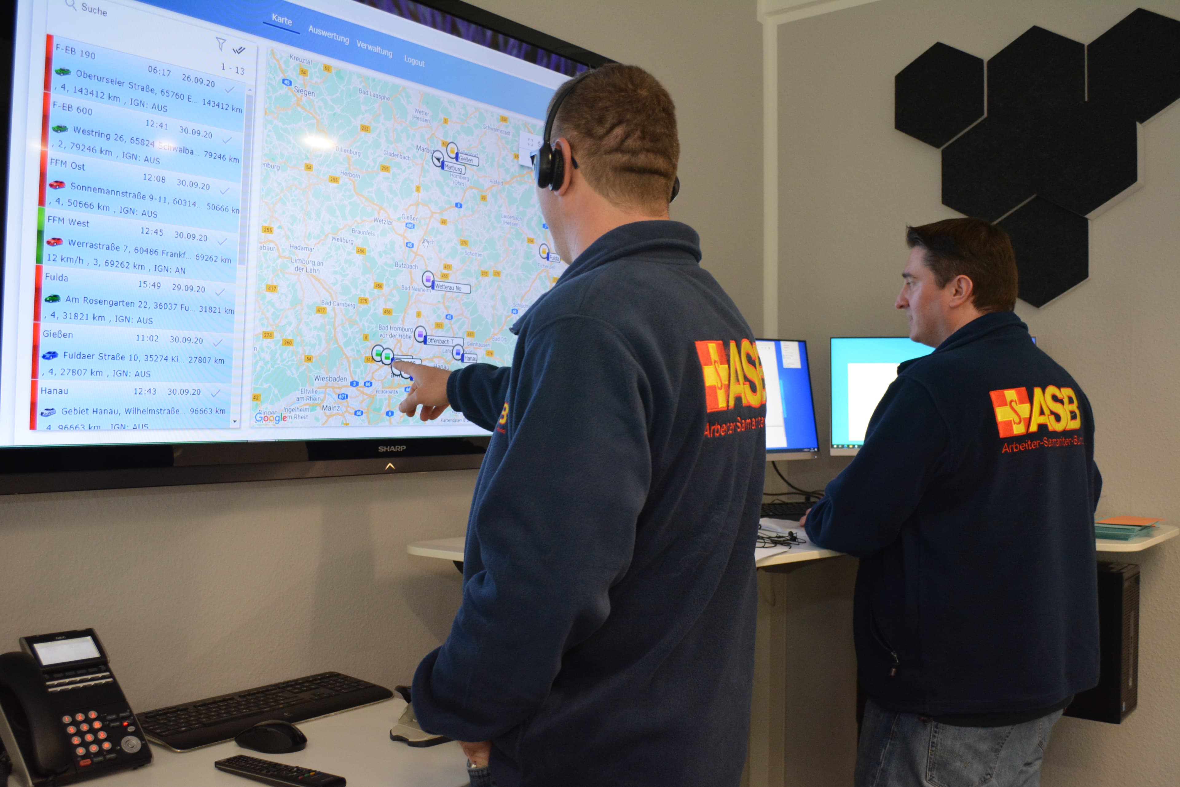 Die ASB Hausnotrufzentrale in Hessen